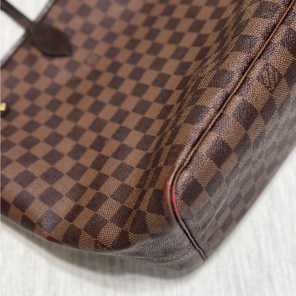 Louis Vuitton Red and Brown Tote Bag - Picture 11 of 14